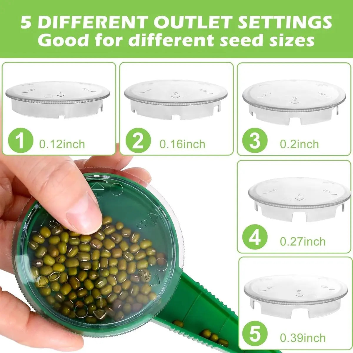 Zevolim| Plant dibber with 12-hole template – Easy even seed sowing