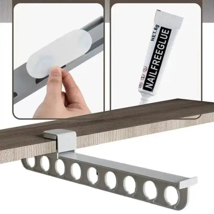 Space-saving wardrobe organizer