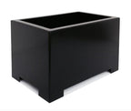 Alora Steel Rectangle Planter - Architectural Long Block (16 Guage Metal) Indoor / Outdoor Box (13" - 23" Long)