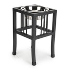 Baron Single Diner 18" Tall XL - Wrought Iron Stand, Elevated Dog Bowl Food, Water