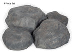 Graybear Faux Rock Set - Realistic, Artificial Landscape Boulders, Heavy Duty Fiberglass (4 pc / 7 pc Set)