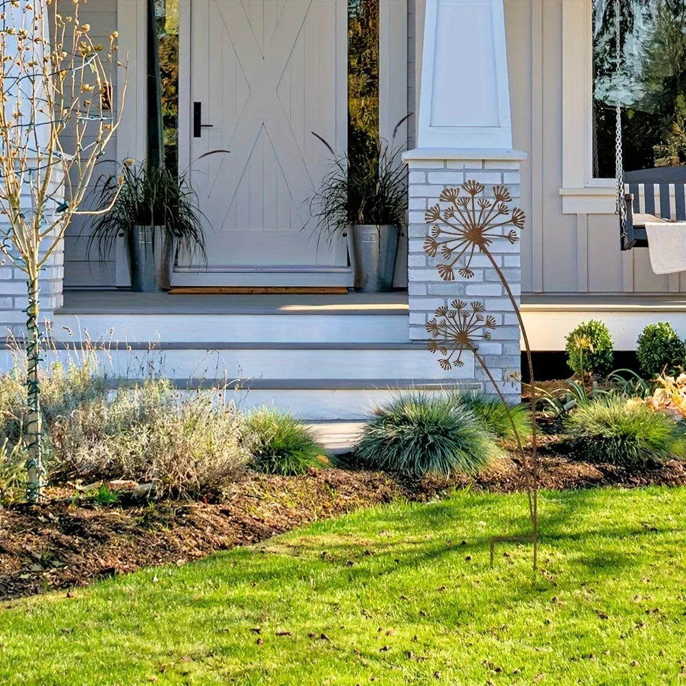Zevolim| Florandis Metal Garden Stake Flower | Decorative Stake for Balcony, Bed & Plant Pot | Weatherproof & Detailed