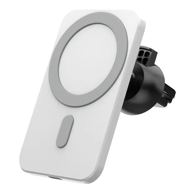 15W Magnetic Wireless Car Charger Mount with Type-C Fast Charging for iPhone 12 and 13 Series