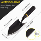 Zevolim| TerraGrip Garden Spade | Extra Robust & Ergonomic | Seamlessly Welded | For Hard Soils & Roots