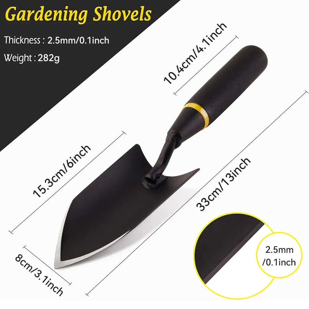 Zevolim| TerraGrip Garden Spade | Extra Robust & Ergonomic | Seamlessly Welded | For Hard Soils & Roots