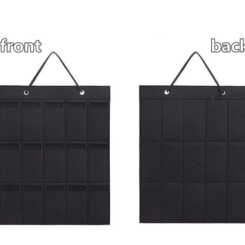GlasSpace Organizer | Wall-mounted Glasses Holder | Foldable Sunglasses Storage Bag | Space-saving & Dustproof | 42 × 38 cm