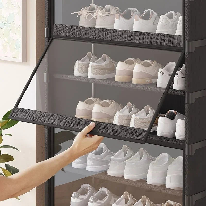 TransRack – Transparent Multi-Layer Shoe Storage Cabinet