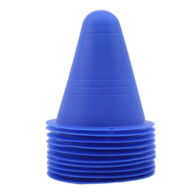 10-Pack Training Cones for Skating, Soccer, Football, and Sports Drills