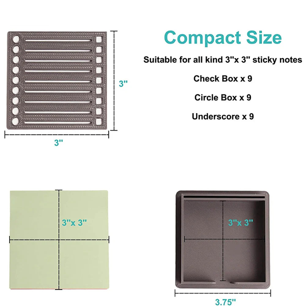 Template Sticky Note Organizer