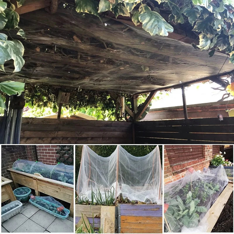 Zevolim| GARDIVIA Vegetable Protection Net | High-Density Insect Net Made of Polyethylene | UV Resistant & Breathable | For Raised Beds & Vegetable Cultivation