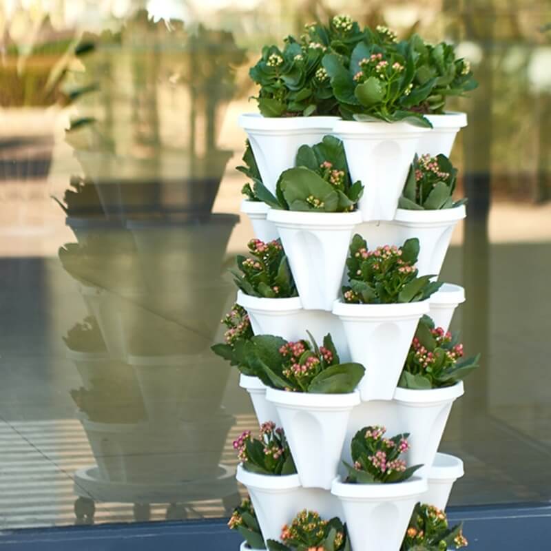 Zevolim| GardenTower FourSeasons – Stackable Plant Pots with Smart Watering System
