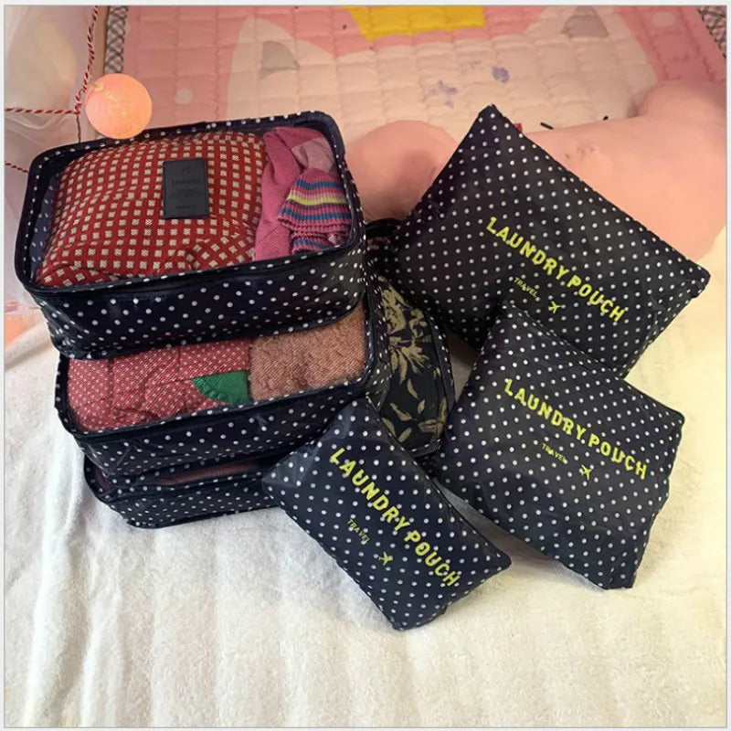 TRAVORO Packing Cube Set | 6-piece | Waterproof & Extra Volume | Suitcase Organizer for Men