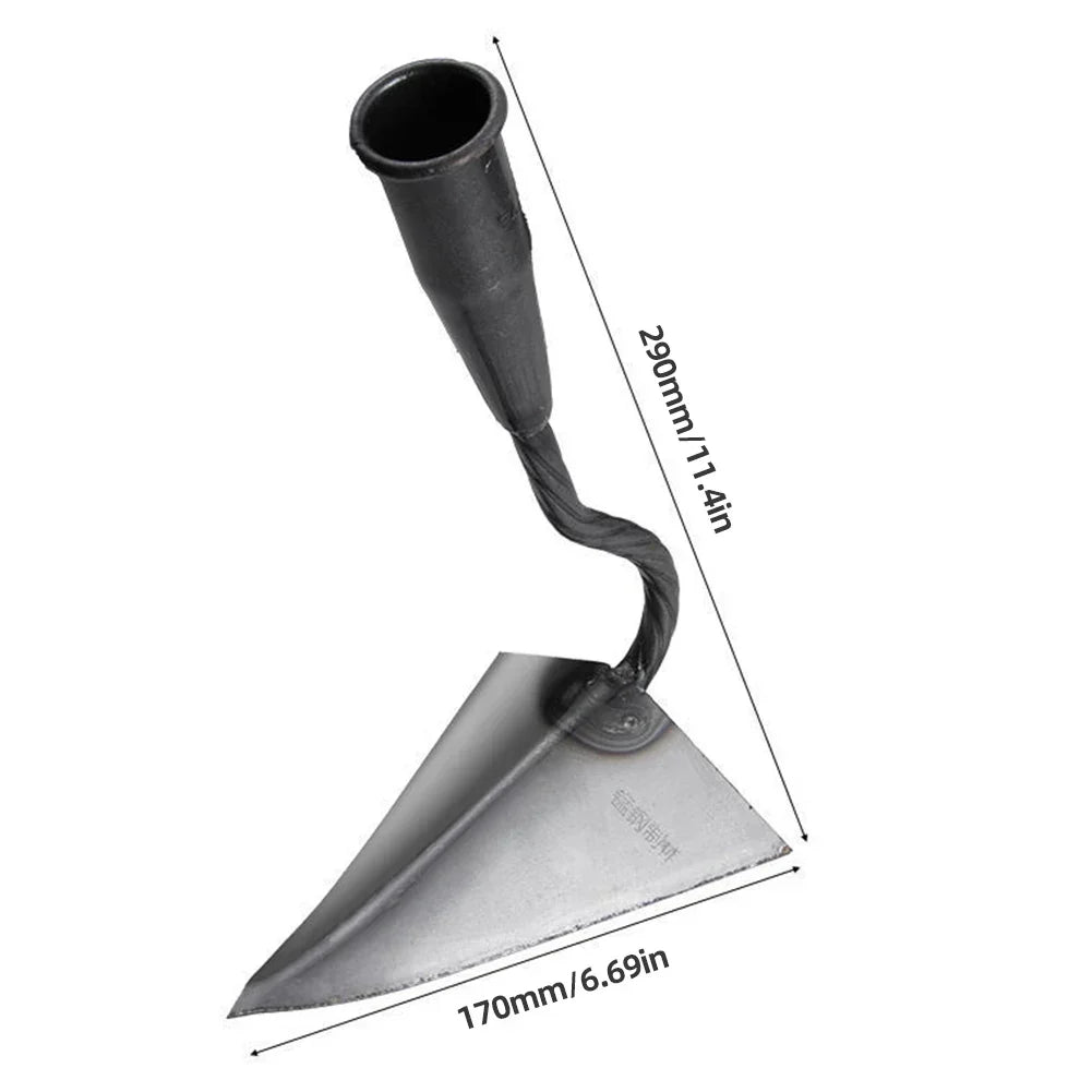 Zevolim| RootRaptor Triangle Hoe | Forged Manganese Steel | Sharp & Ergonomic | For Weeding & Seed Furrows
