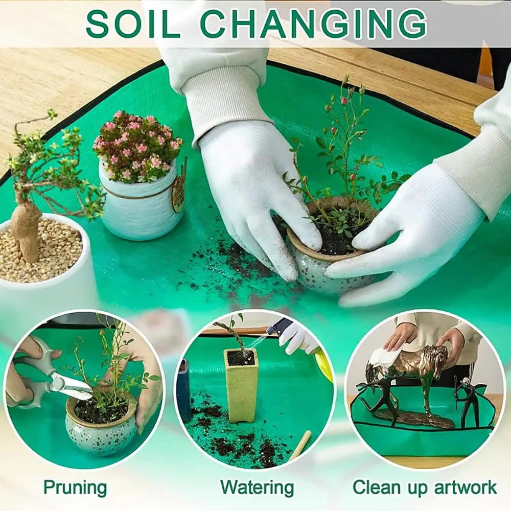 Zevolim| Gardening Soil Tray Reusable Portable Mat