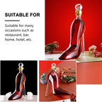 High Heel Fancy Glass Wine Decanter