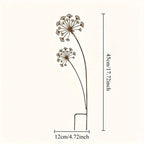Zevolim| Florandis Metal Garden Stake Flower | Decorative Stake for Balcony, Bed & Plant Pot | Weatherproof & Detailed