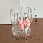Cute Ribbon Glass Coffee Mug