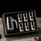 Sparkling Golden Handcrafted Drink Glassses Set