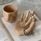 Artistic Hand Grip Base Unique Coffee Mug