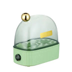 120W 220V Electric Egg Cooker & Egg Poacher - Automatic Mini Breakfast Machine for 2 Eggs, Portable Steamer