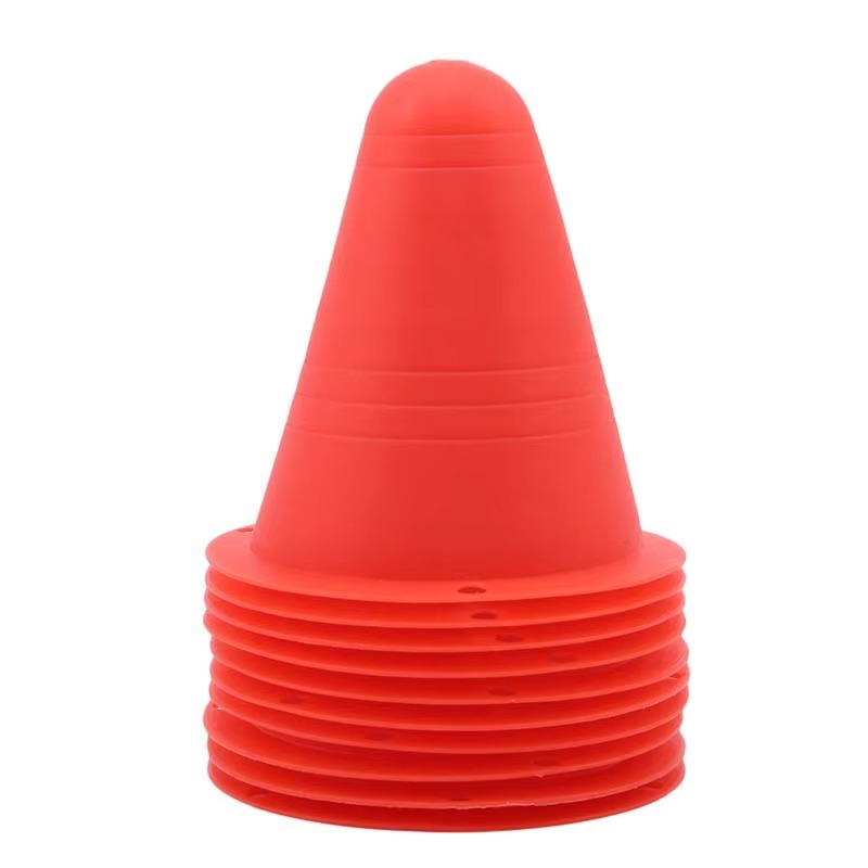 10-Pack Training Cones for Skating, Soccer, Football, and Sports Drills
