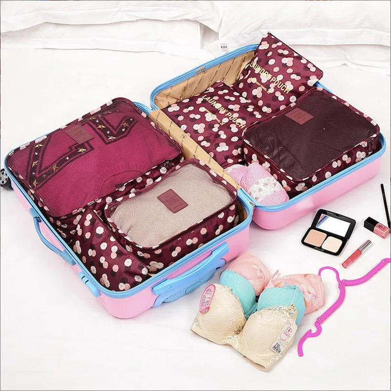 TRAVORO Packing Cube Set | 6-piece | Waterproof & Extra Volume | Suitcase Organizer for Men
