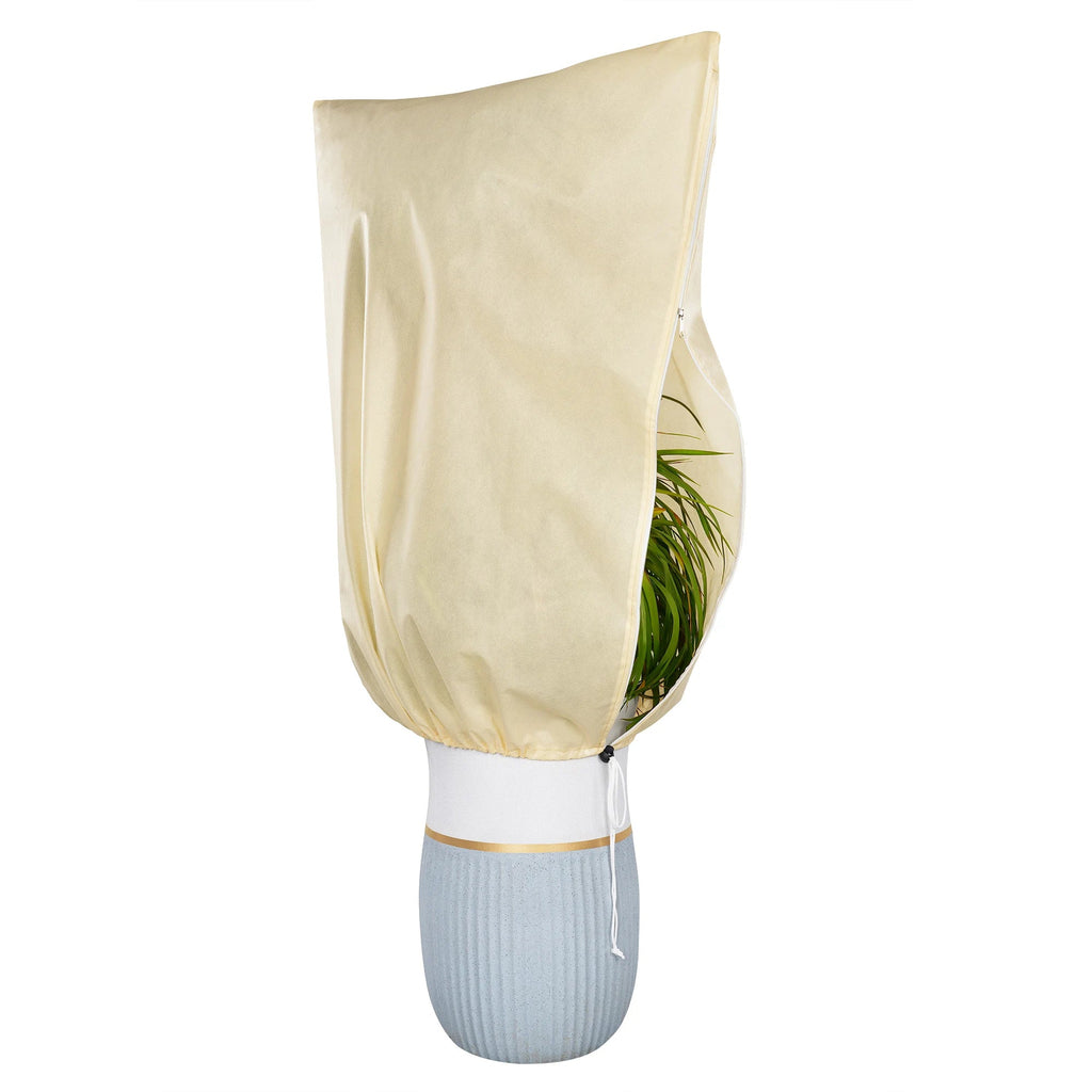 Zevolim| Winter protection cover for plants - Frost protection with zipper and drawstring, breathable for palms and potted plants in the garden