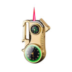 Compass Fire Camping Windproof Lighter Watch