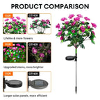 Solar Flower Lights LED Azalea Outdoor Garden Yard Path Lighting