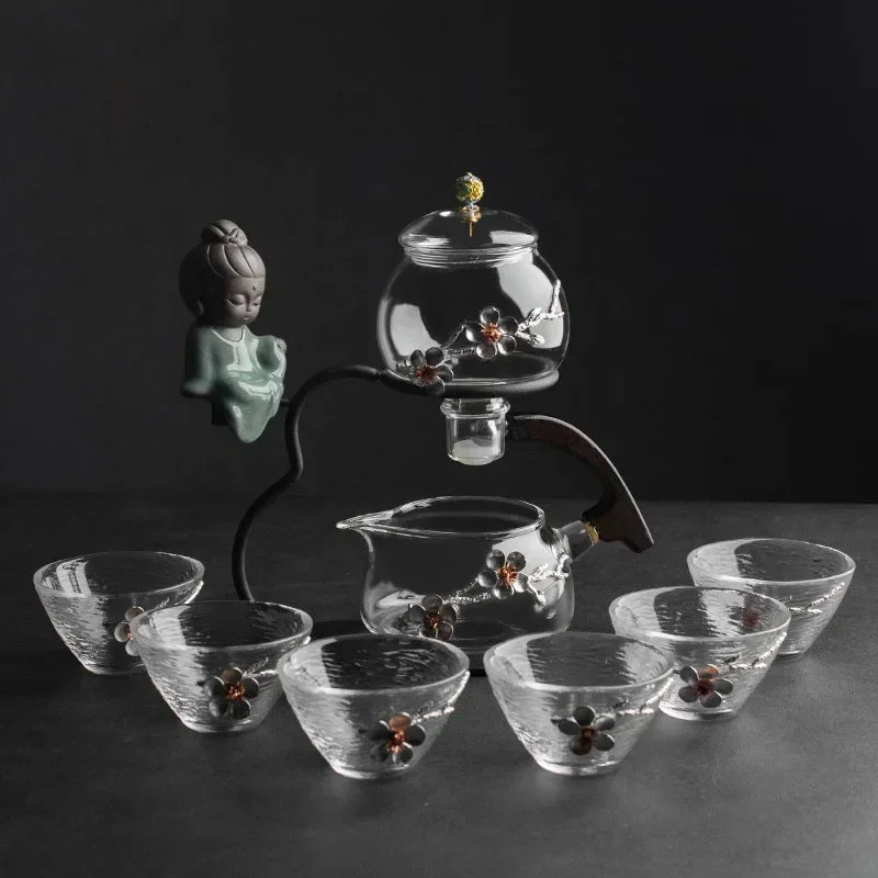 Calm Brew Zen Style Glass Traditonal Teapot
