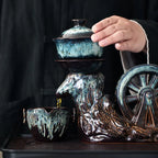 Rotating Handcrafted Tea Ceremony Set