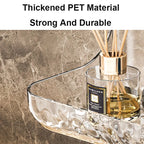 Transvia Wall Shelf | Transparent & Adhesive | Residue-Free | For Bathroom, Kitchen & More