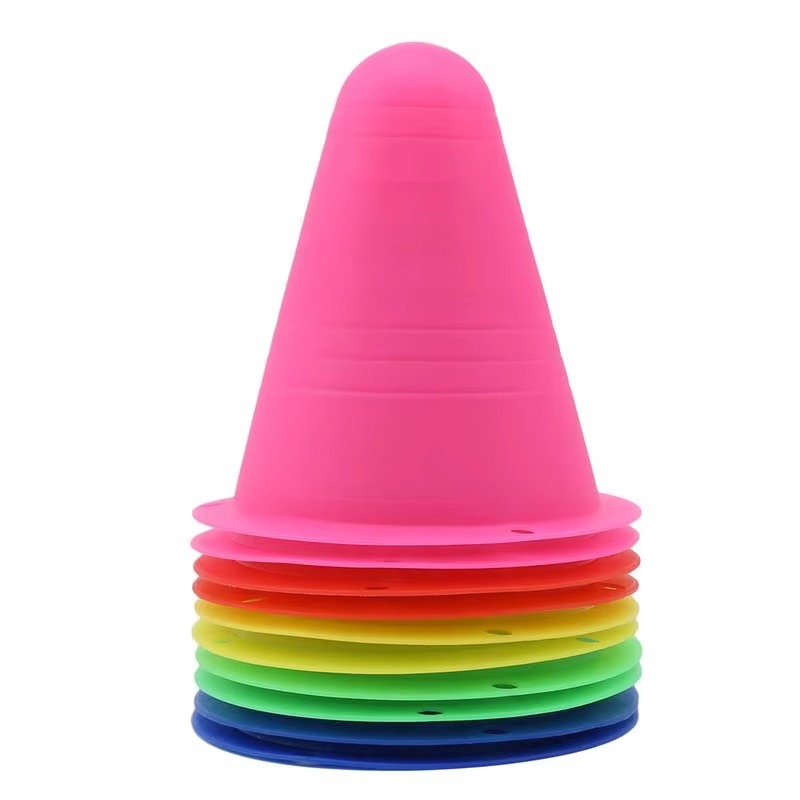 10-Pack Training Cones for Skating, Soccer, Football, and Sports Drills