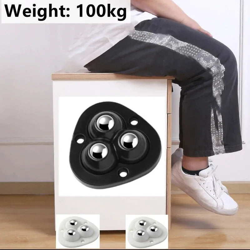 Zevolim | Self-Adhesive Full Rotating Furniture Mover Wheel Rollers