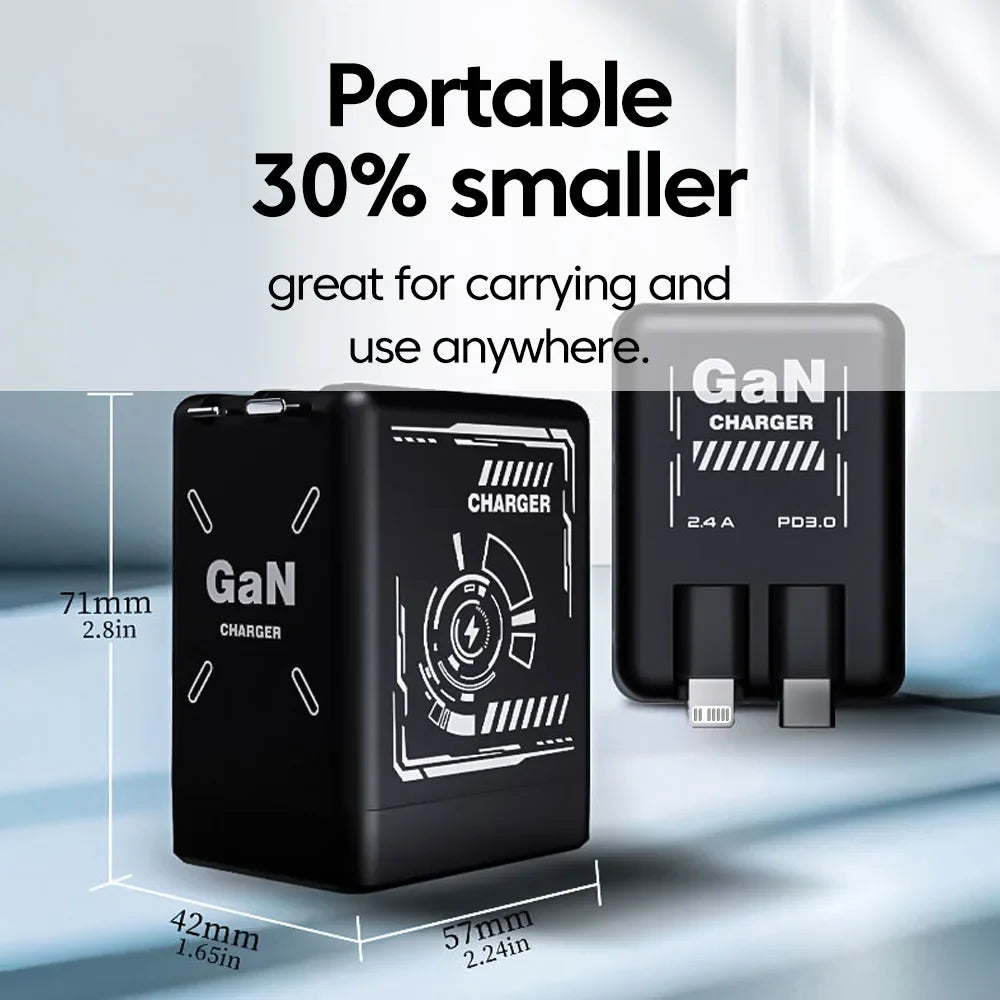120W Fast Charging Retractable Charger