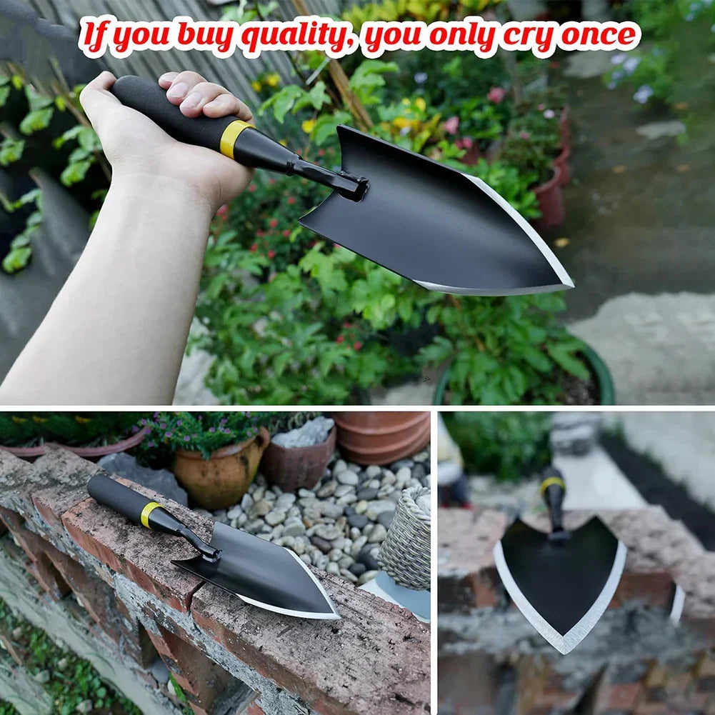Zevolim| TerraGrip Garden Spade | Extra Robust & Ergonomic | Seamlessly Welded | For Hard Soils & Roots