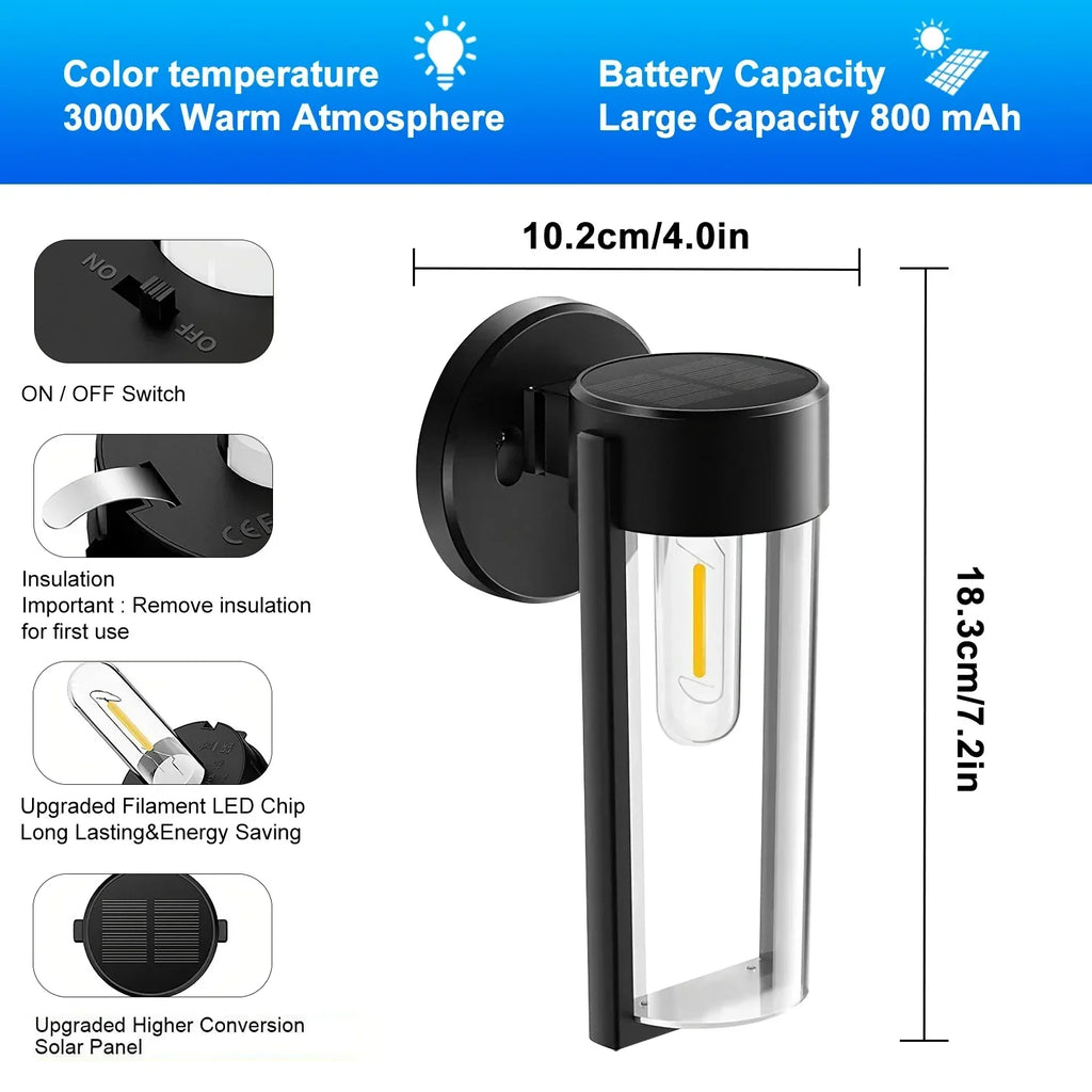 Zevolim| Lavenham Solar Garden Lights - Perfect Solar Lights for Outdoor Spaces