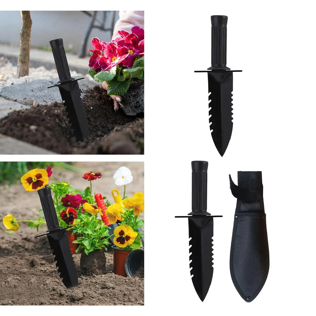 Zevolim| GardenPro Garden Spade | Sturdy Iron | Ergonomic Handle | Versatile & Practical