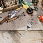 Zevolim| Floravix Mini Garden Hand Rake | Lightweight & Durable | For Weeding, Digging & Soil Loosening | 20.5 cm Length