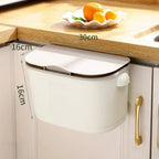 Wall Bin Cleanvero | With Lid | Hanging & Space-Saving | For Kitchen & Bathroom | Large Volume
