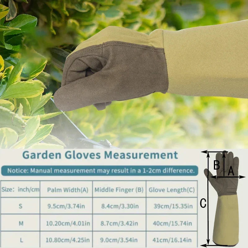 Zevolim| GardenGuard Thorn Gloves | Breathable & Durable Microfiber Leather | For Female Gardeners
