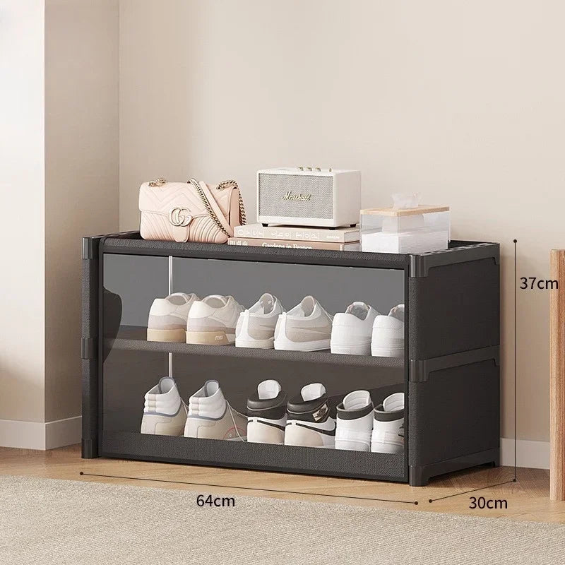 TransRack – Transparent Multi-Layer Shoe Storage Cabinet