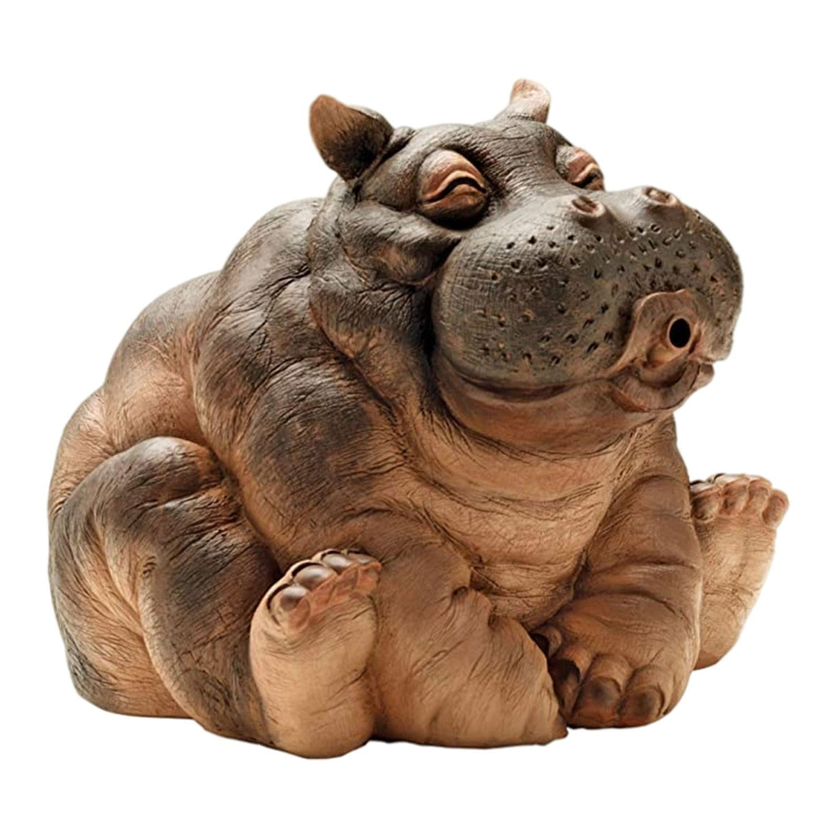 Zevolim| Playful Hippopotamus Garden Sprinkler Statue