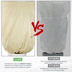 Zevolim| Winter protection cover for plants - Frost protection with zipper and drawstring, breathable for palms and potted plants in the garden