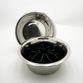 Extra Bowl Set w/ Slow Feed Insert Pad – Food-Safe 201 Stainless Steel w/ Silicone Insert, set of 2