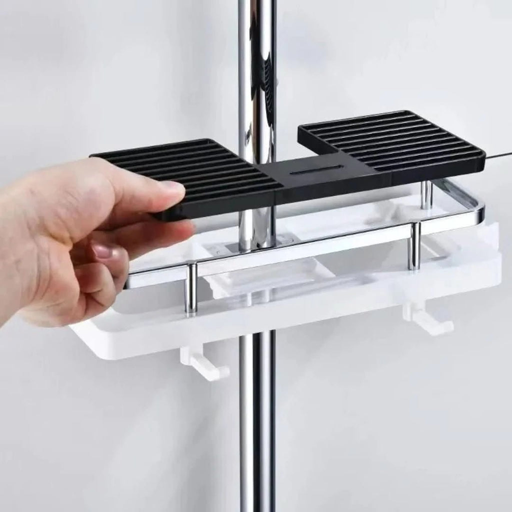 Drill-free multifunctional shelf