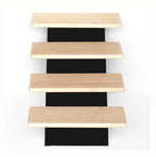 Loft Pet Steps - Modern Metal / Hardwood Dog Stairs, No Slip Steps 19" Tall, Large Dog to 180 lbs