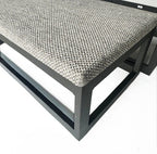Mila Nesting Metal Pet Steps - Modern, 19" Tall Strong Dog Stairs - 3 No Slip Step, Large Dog (180 lbs)