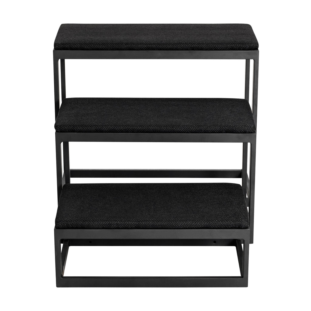 Shana Pet Steps - Modern 19" Tall, Wide Metal Dog Stairs for Small - Large Dogs (180 lbs)