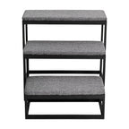 Shana Pet Steps - Modern 19" Tall, Wide Metal Dog Stairs for Small - Large Dogs (180 lbs)